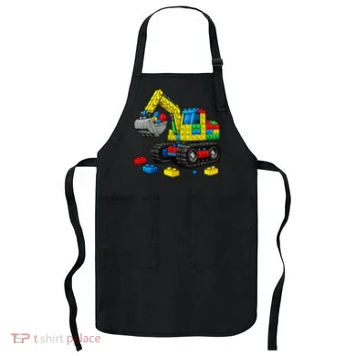  Master Builder Excavator Construction Building Bricks Blocks Apron
