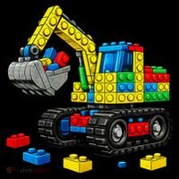  Master Builder Excavator Construction Building Bricks Blocks Coffee Mug thumb 5