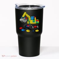 Master Builder Excavator Construction Building Bricks Blocks Tumbler thumb 0