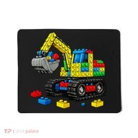  Master Builder Excavator Construction Building Bricks Blocks Mousepad thumb 0