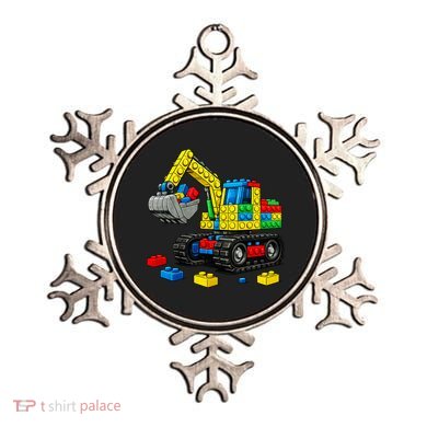  Master Builder Excavator Construction Building Bricks Blocks Ornament