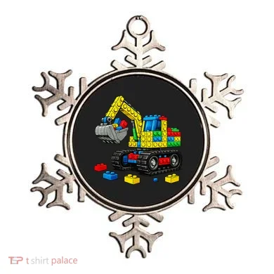  Master Builder Excavator Construction Building Bricks Blocks Ornament