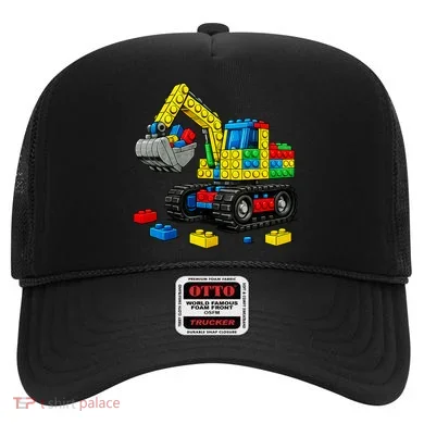  Master Builder Excavator Construction Building Bricks Blocks Hat
