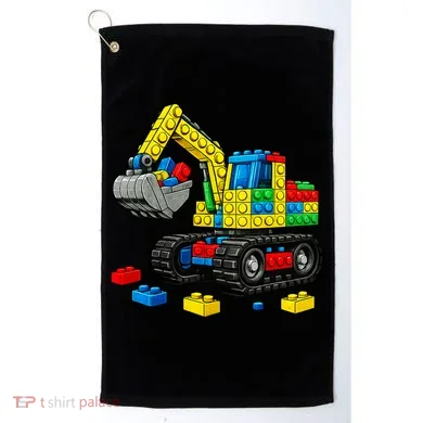  Master Builder Excavator Construction Building Bricks Blocks Golf Towel