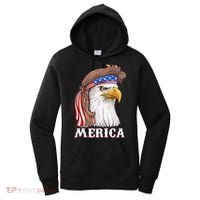 Merica Bald Eagle Mullet 4th Of July American Flag Women's Hoodie thumb 0