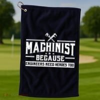 Machinist Because Engineers Need Heroes Too  Machinist Gift Golf Towel thumb 1