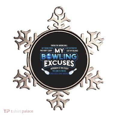 My Bowling Excuses Funny Bowling Gift Ornament