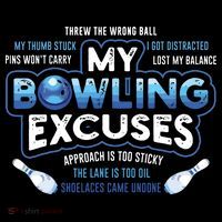 My Bowling Excuses Funny Bowling Gift Ornament thumb 1