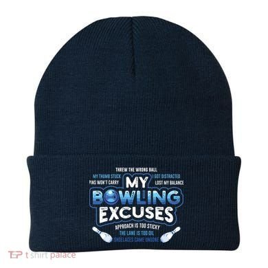 My Bowling Excuses Funny Bowling Gift Beanie