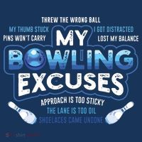 My Bowling Excuses Funny Bowling Gift Coaster thumb 2