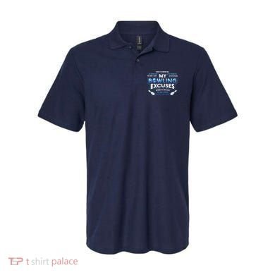 My Bowling Excuses Funny Bowling Gift Polo