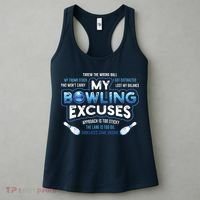 My Bowling Excuses Funny Bowling Gift Women's Tank Top thumb 3