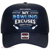 My Bowling Excuses Funny Bowling Gift Hat thumb 0
