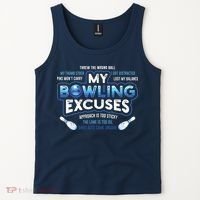 My Bowling Excuses Funny Bowling Gift Tank Top thumb 2