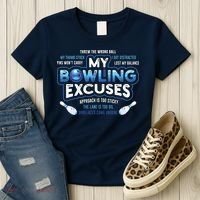 My Bowling Excuses Funny Bowling Gift Women's T-Shirt thumb 3