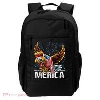 Merica Bald Eagle Mullet 4th of July American Flag Patriotic Backpack thumb 0
