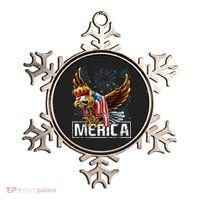 Merica Bald Eagle Mullet 4th of July American Flag Patriotic Ornament thumb 0