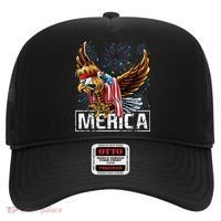 Merica Bald Eagle Mullet 4th of July American Flag Patriotic Hat thumb 0