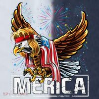 Merica Bald Eagle Mullet 4th of July American Flag Patriotic Sport-Tek Competitor United Soccer Jersey thumb 4