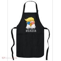 Merica Bald Eagle Trump American Flag Funny Gift Apron thumb 0