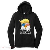 Merica Bald Eagle Trump American Flag Funny Gift Women's Hoodie thumb 0