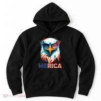 Merica Bald Eagle USA Eagle 4th Of July Patriotic Funny Hoodie thumb 0
