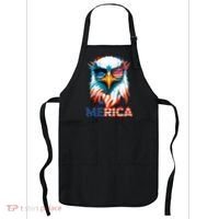 Merica Bald Eagle USA Eagle 4th Of July Patriotic Funny Apron thumb 0