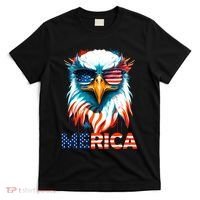 Merica Bald Eagle USA Eagle 4th Of July Patriotic Funny T-Shirt thumb 0