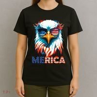 Merica Bald Eagle USA Eagle 4th Of July Patriotic Funny T-Shirt thumb 4