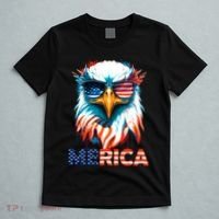 Merica Bald Eagle USA Eagle 4th Of July Patriotic Funny T-Shirt thumb 5