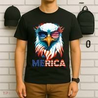 Merica Bald Eagle USA Eagle 4th Of July Patriotic Funny T-Shirt thumb 6
