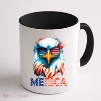 Merica Bald Eagle USA Eagle 4th Of July Patriotic Funny Coffee Mug thumb 1