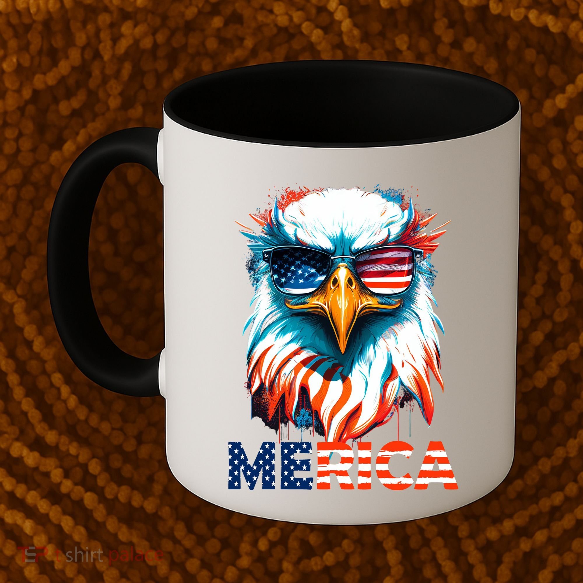 Merica Bald Eagle USA Eagle 4th Of July Patriotic Funny Coffee Mug