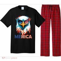 Merica Bald Eagle USA Eagle 4th Of July Patriotic Funny Pajama Set thumb 0