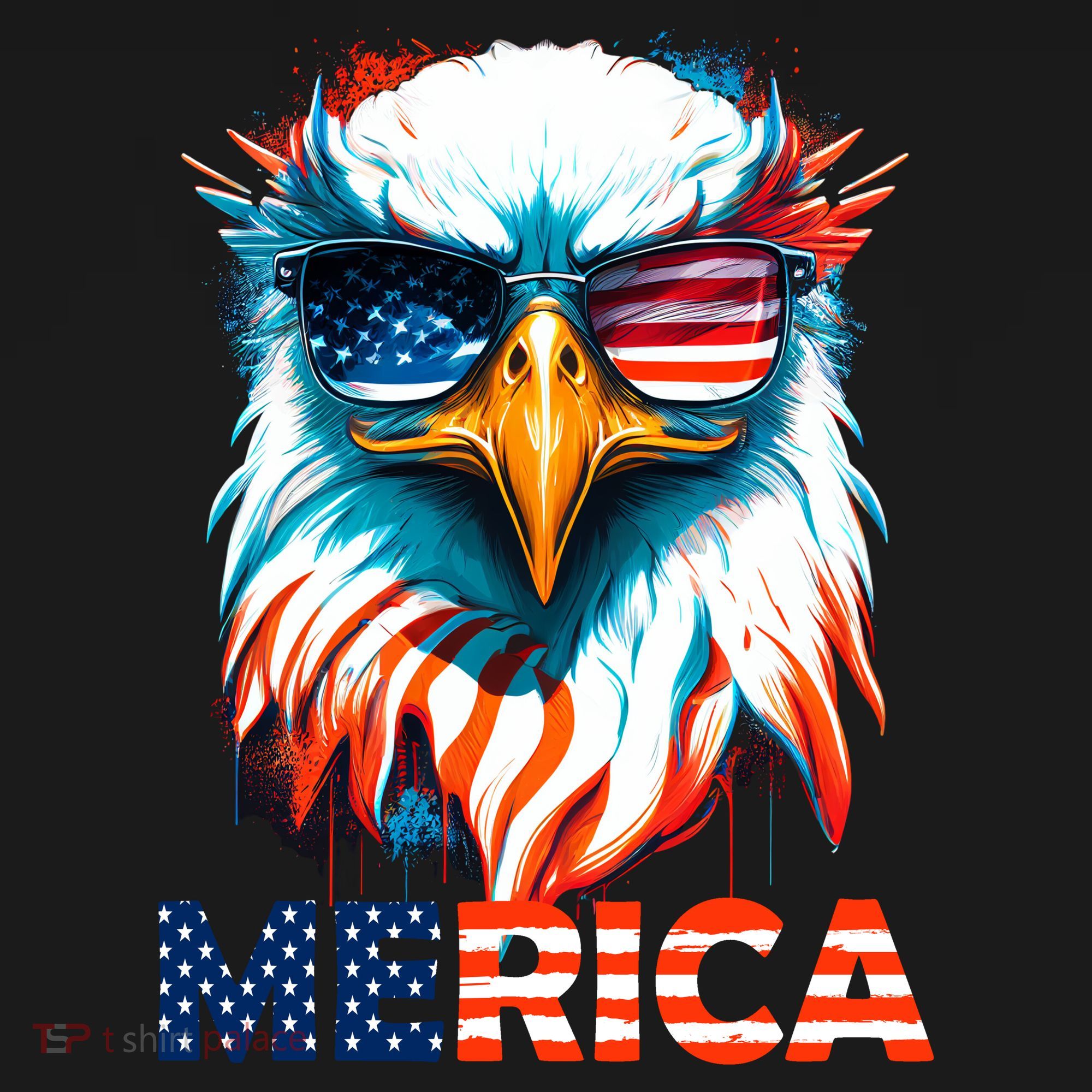 Merica Bald Eagle USA Eagle 4th Of July Patriotic Funny Women's Hoodie