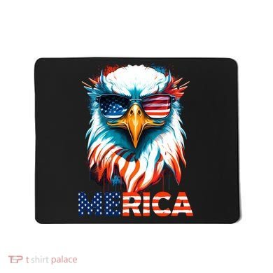 Merica Bald Eagle USA Eagle 4th Of July Patriotic Funny Mousepad