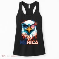 Merica Bald Eagle USA Eagle 4th Of July Patriotic Funny Women's Tank Top thumb 0