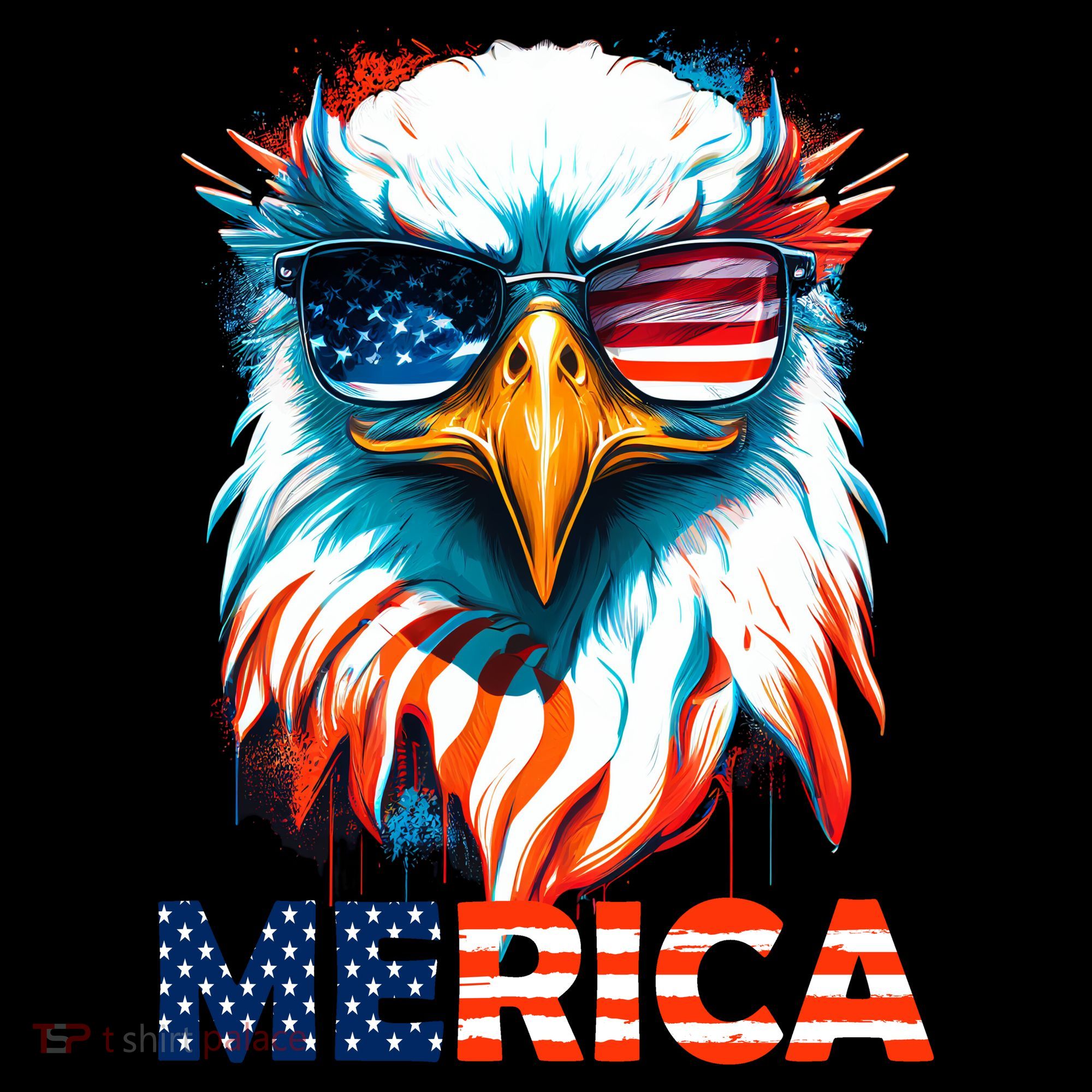 Merica Bald Eagle USA Eagle 4th Of July Patriotic Funny Women's Tank Top