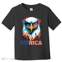 Merica Bald Eagle USA Eagle 4th Of July Patriotic Funny Toddler T-Shirt thumb 0