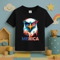 Merica Bald Eagle USA Eagle 4th Of July Patriotic Funny Toddler T-Shirt thumb 3