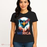 Merica Bald Eagle USA Eagle 4th Of July Patriotic Funny Women's T-Shirt thumb 4
