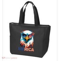 Merica Bald Eagle USA Eagle 4th Of July Patriotic Funny Tote Bag thumb 3