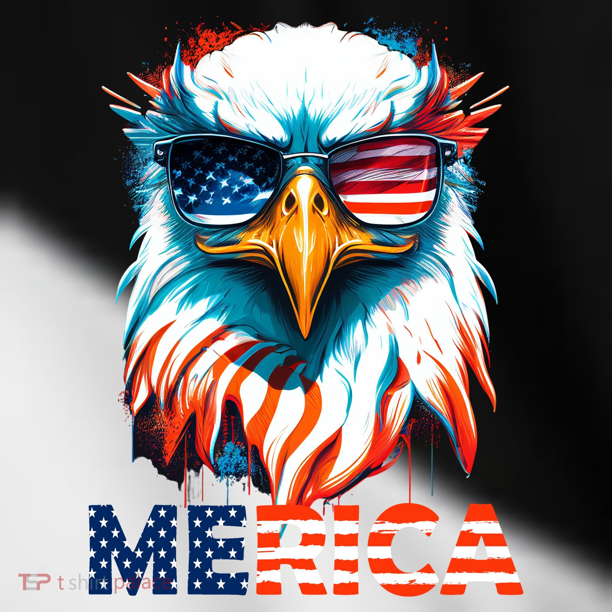 Merica Bald Eagle USA Eagle 4th Of July Patriotic Funny Toddler Fine Jersey T-Shirt