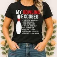 My Bowling Excuses Bowler Funny Bowling Women's T-Shirt thumb 2