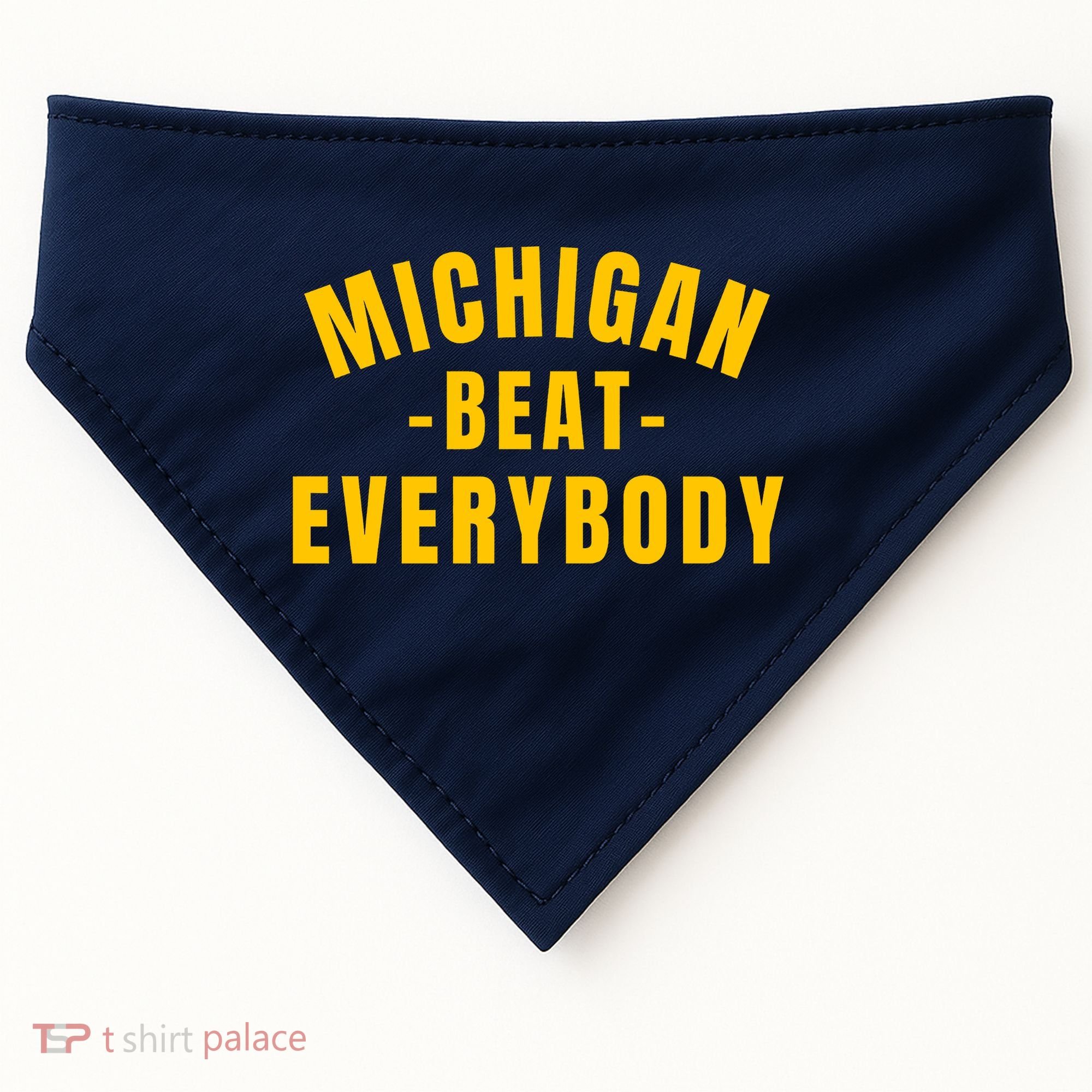 Michigan Beat Everybody Funny USA-Made Doggie Bandana