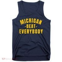 Michigan Beat Everybody Funny Tank Top thumb 0