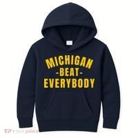 Michigan Beat Everybody Funny Kids Hoodie thumb 0