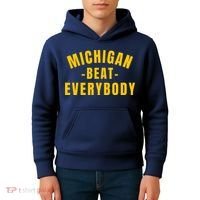 Michigan Beat Everybody Funny Kids Hoodie thumb 4