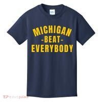 Michigan Beat Everybody Funny Kids T-Shirt thumb 0