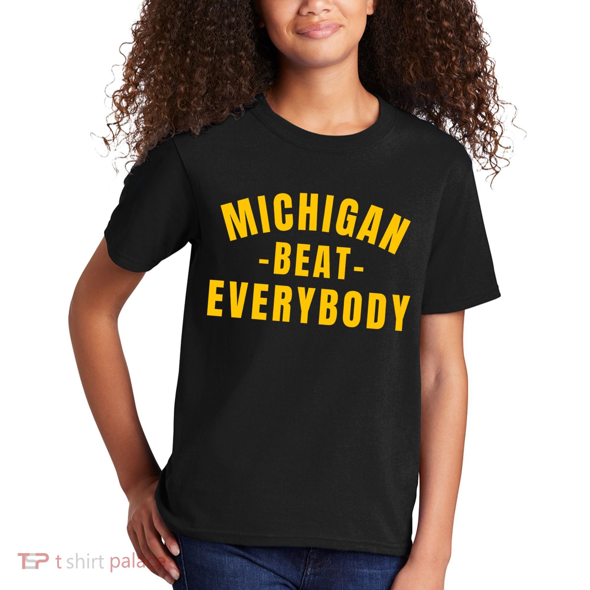 Michigan Beat Everybody Funny Kids T-Shirt